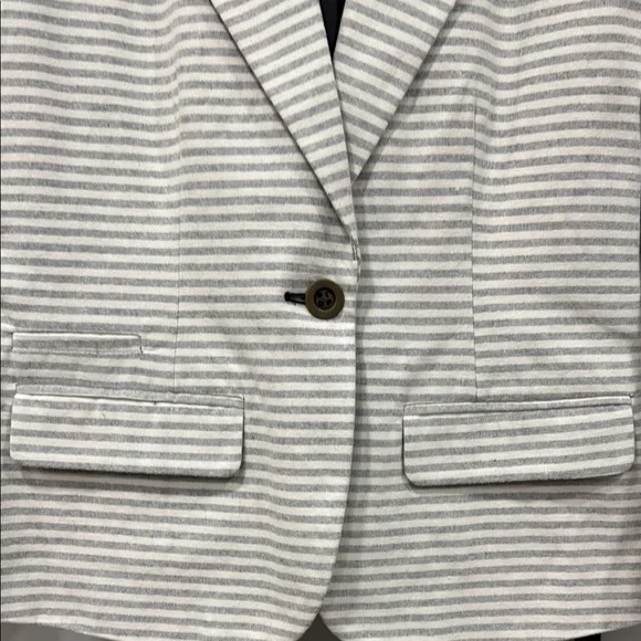 NEW‼️ Merona Women's Striped Gray Blazer - Picture 5 of 11
